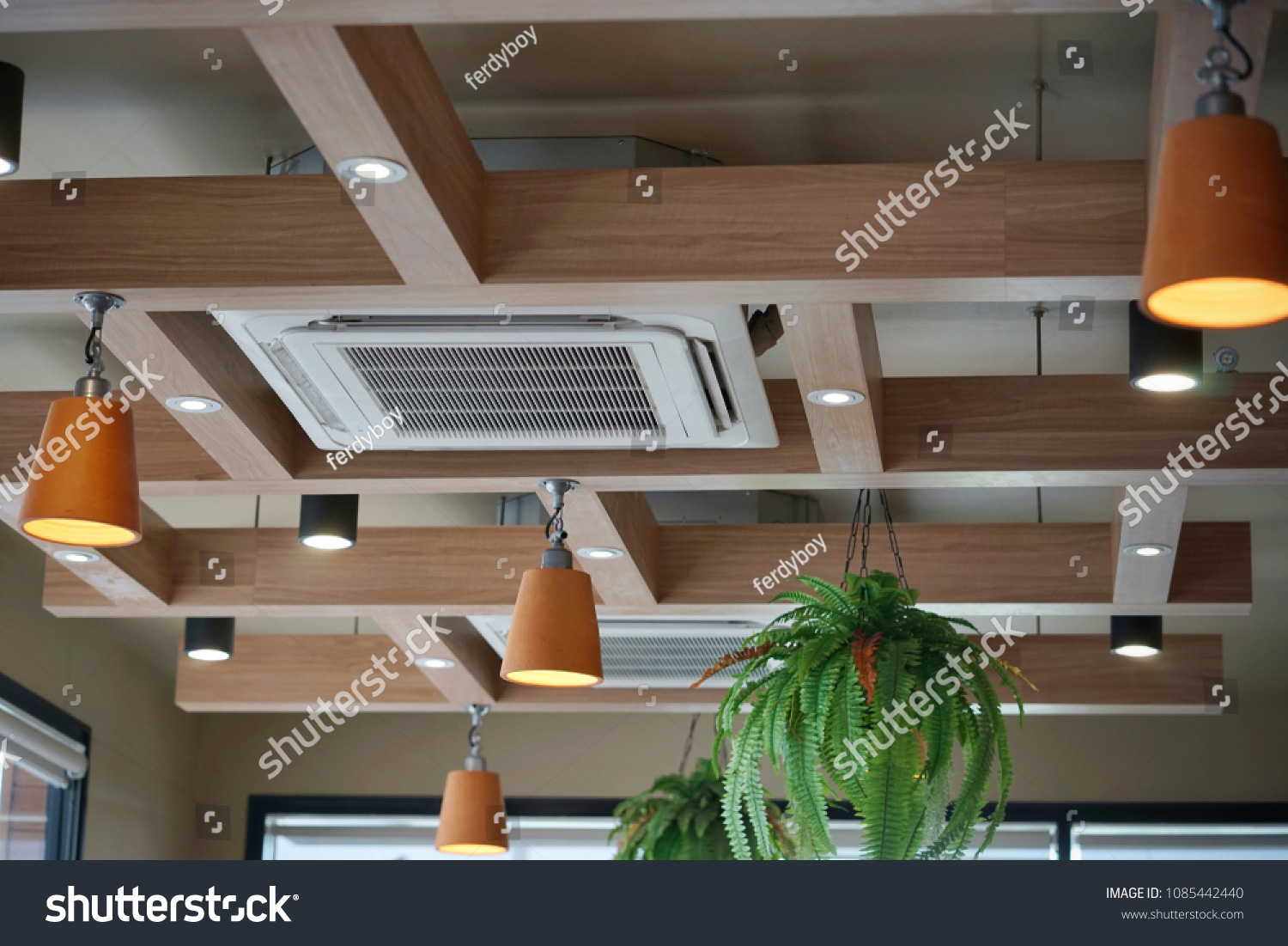 Stock Photo Air Conditioning On Ceiling